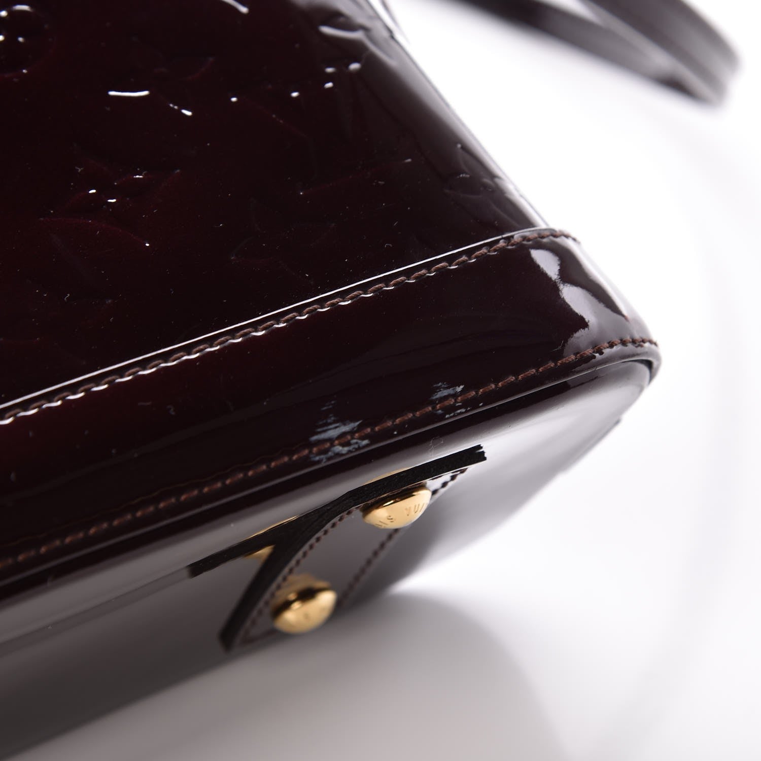 Louis Vuitton Vernis Alma BB Amarante 9 of 9