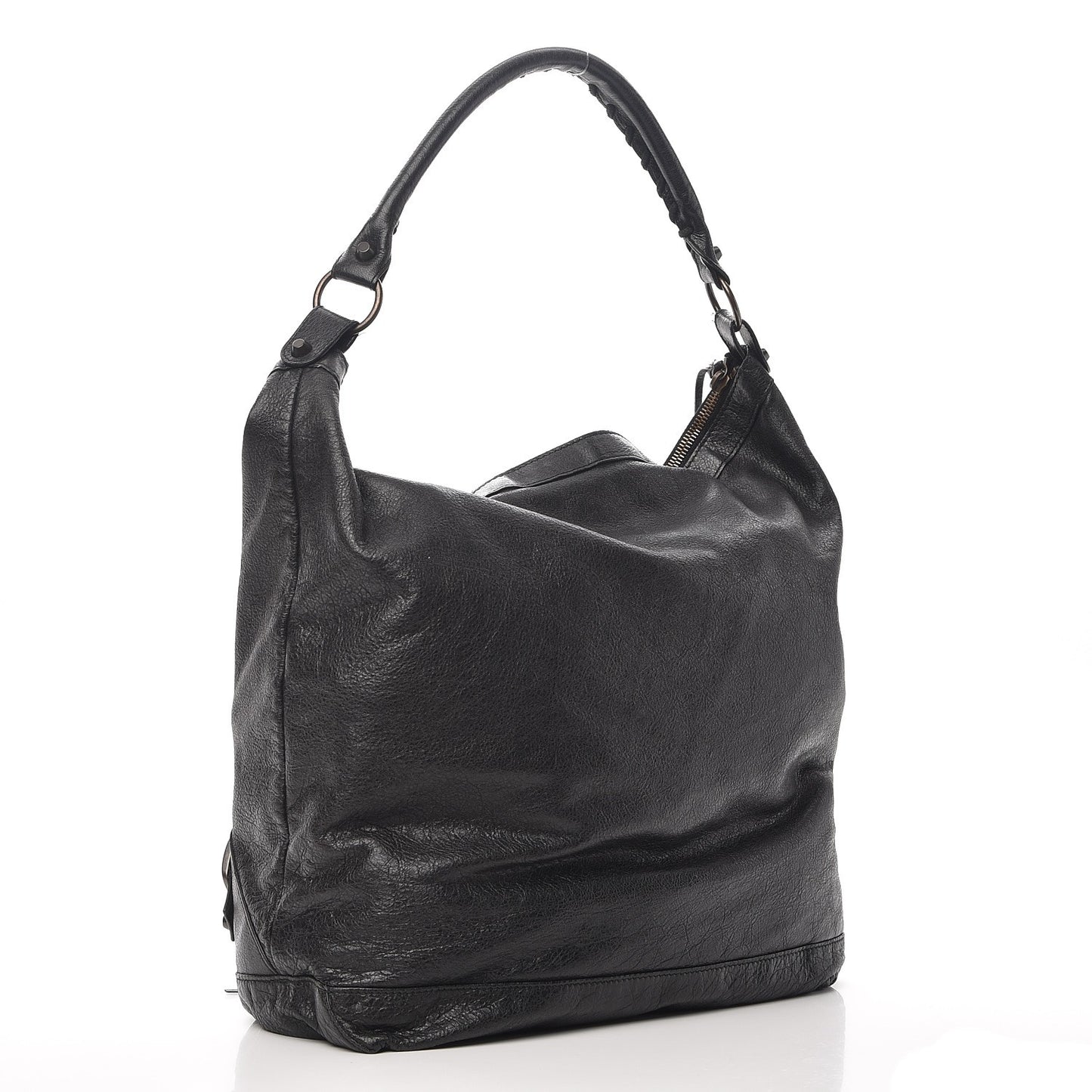 Agneau Classic Hardware Day Hobo Black