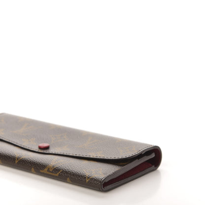 Louis Vuitton Monogram Emilie Wallet Red 7 of 9