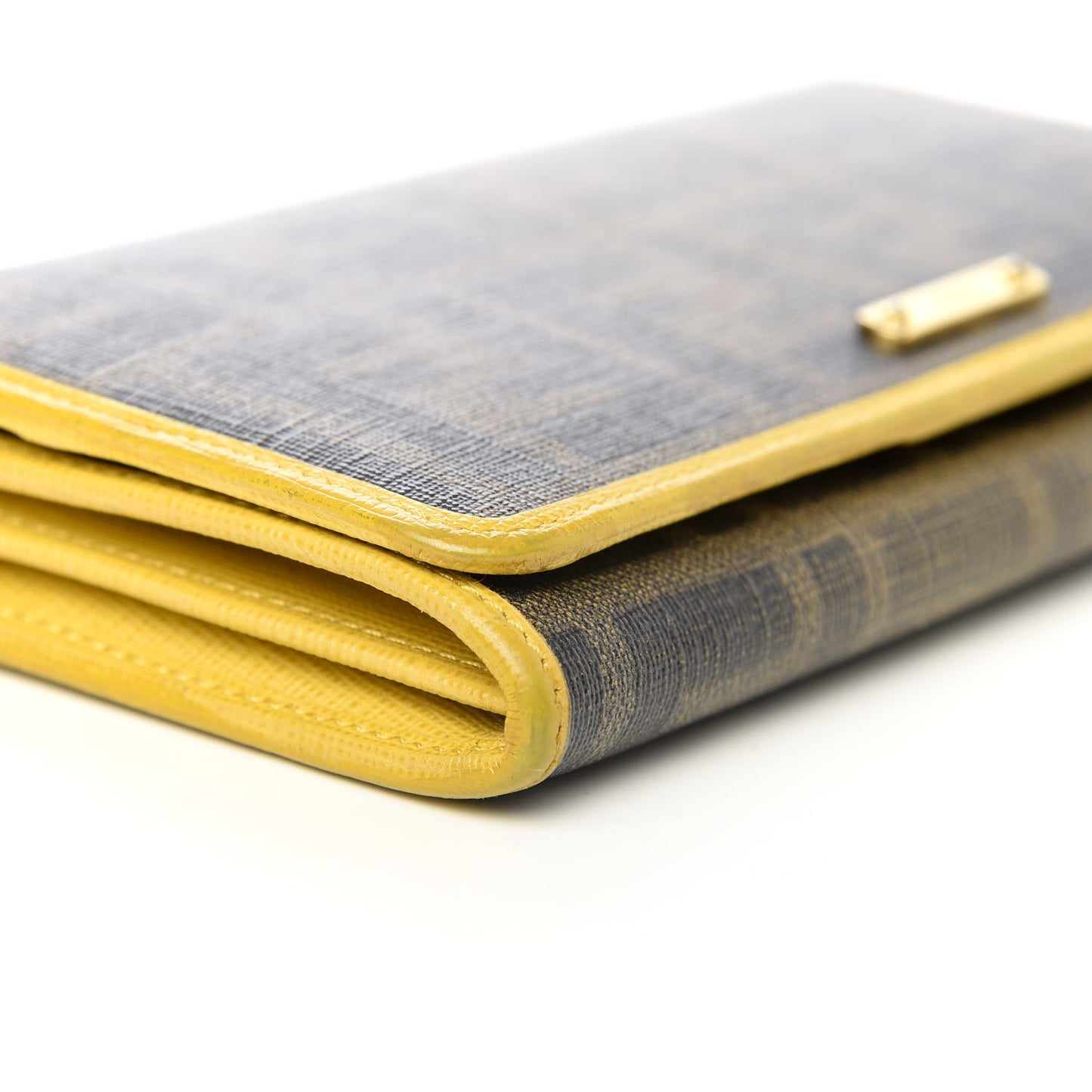 Zucca Spalmati Vitello Elite Continental Wallet Tobacco Yellow