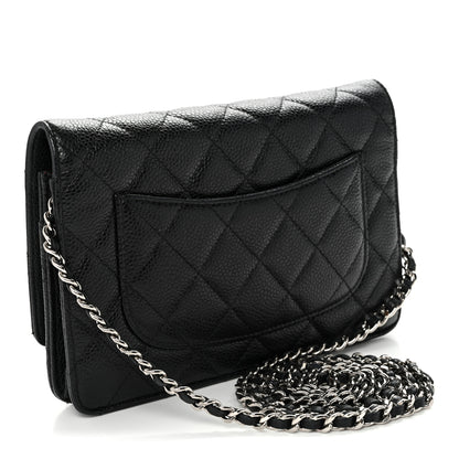 Chanel Caviar Quilted Wallet on Chain WOC Black 3 of 11