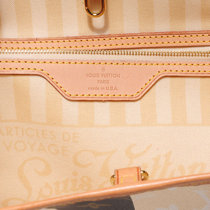 Louis Vuitton Monogram Rayures Neverfull MM 6 of 7