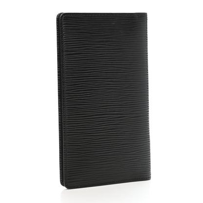 Louis Vuitton Epi Checkbook Organizer Wallet Black 3 of 7