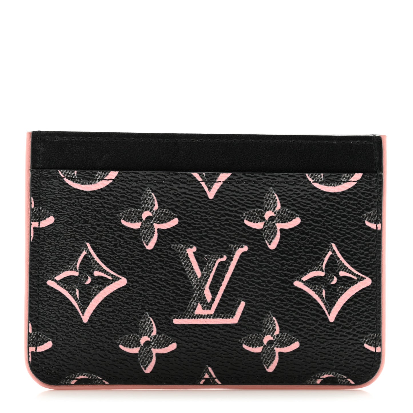Monogram Fall for You LV Side-Up Card Holder Black