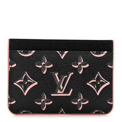 Louis Vuitton Monogram Fall for You LV Side-Up Card Holder Black 1 of 8