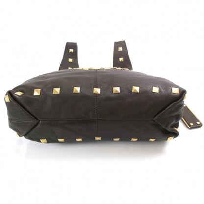 Givenchy Leather Studded George V Bag Brown 4 of 10