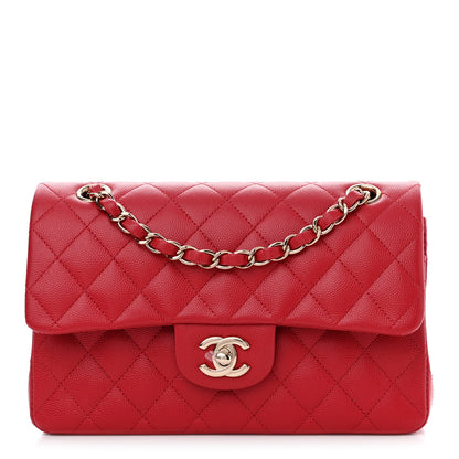 Chanel Caviar Quilted Small Double Flap Red 1 of 11