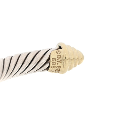 David Yurman Sterling Silver 14K Yellow Gold 5mm Cable Classics Bracelet 3 of 3