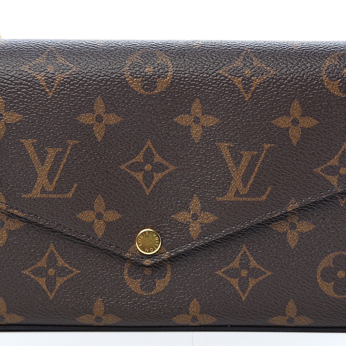Monogram Pochette Felicie Chain Wallet Fuchsia