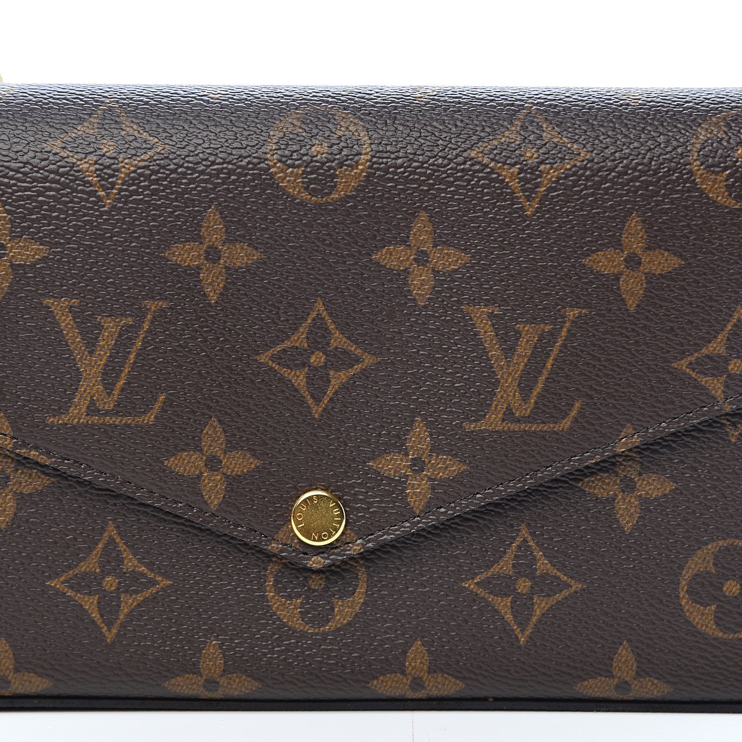 Louis Vuitton Monogram Pochette Felicie Chain Wallet Fuchsia 16 of 18
