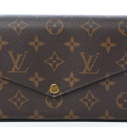 Louis Vuitton Monogram Pochette Felicie Chain Wallet Fuchsia 16 of 18