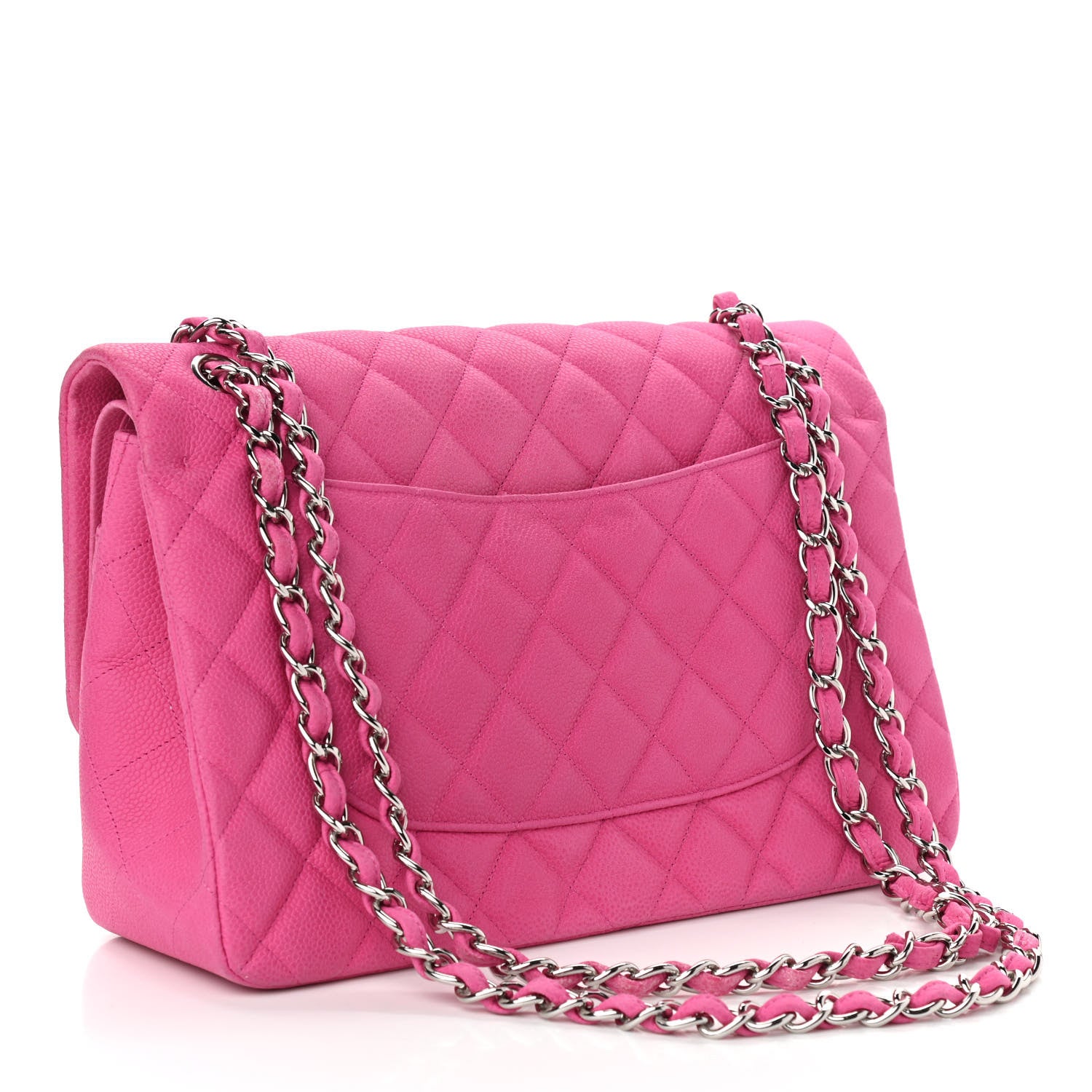 Chanel Iridescent Caviar Quilted Jumbo Double Flap Pink 2 of 13
