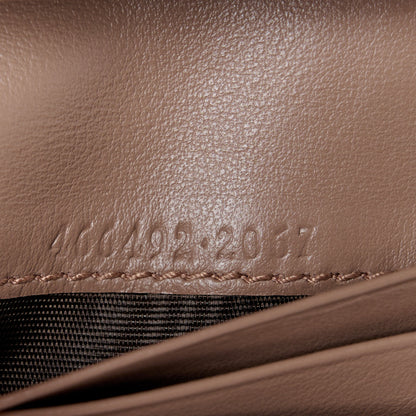 Gucci Calfskin Matelasse GG Marmont Card Case Wallet Porcelain Rose 7 of 9