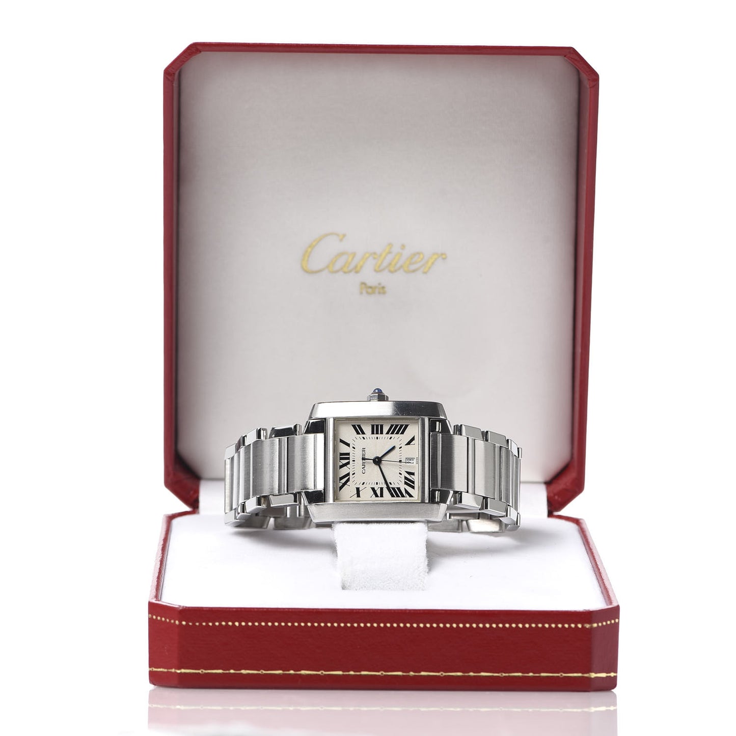 Stainless Steel 28mm Tank Francaise Automatic Watch