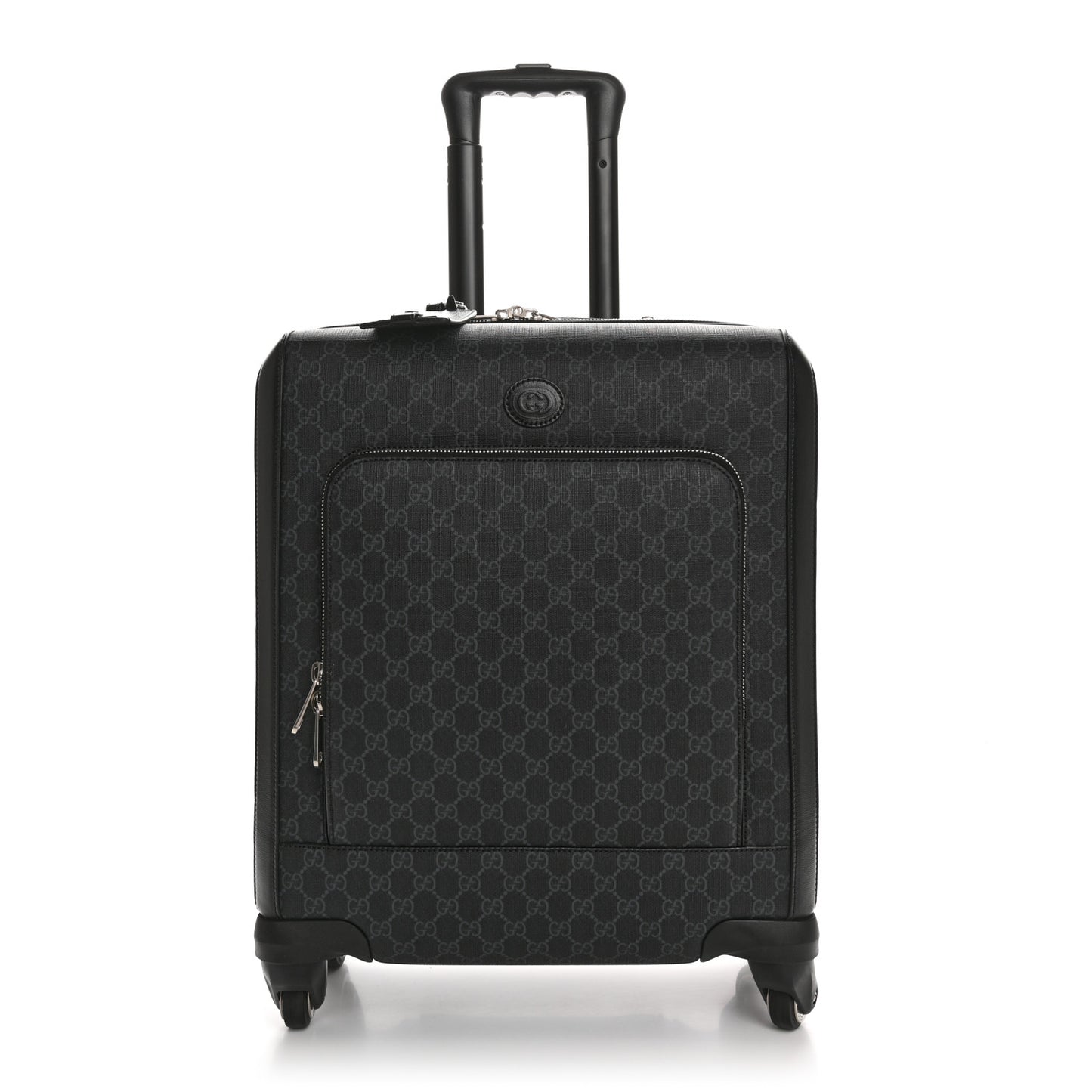 GG Supreme Monogram Calfskin Carry On Trolley Black