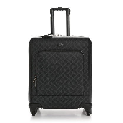 Gucci GG Supreme Monogram Calfskin Carry On Trolley Black 1 of 11