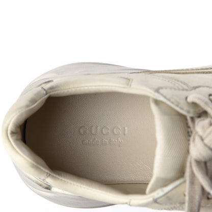 Gucci Soft Calfskin Womens Rhyton Sneakers 38 Ivory 7 of 9
