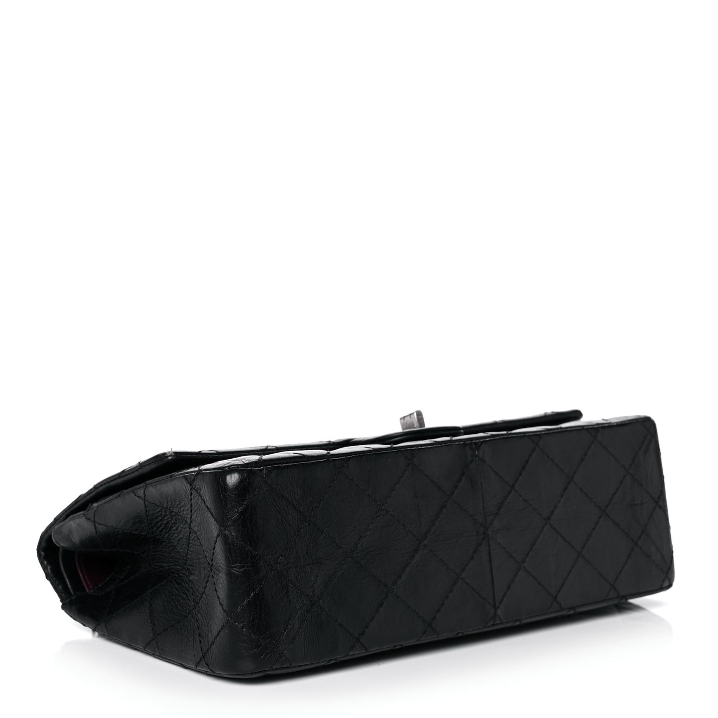 Aged Calfskin Quilted 2.55 Reissue 226 Flap Black
