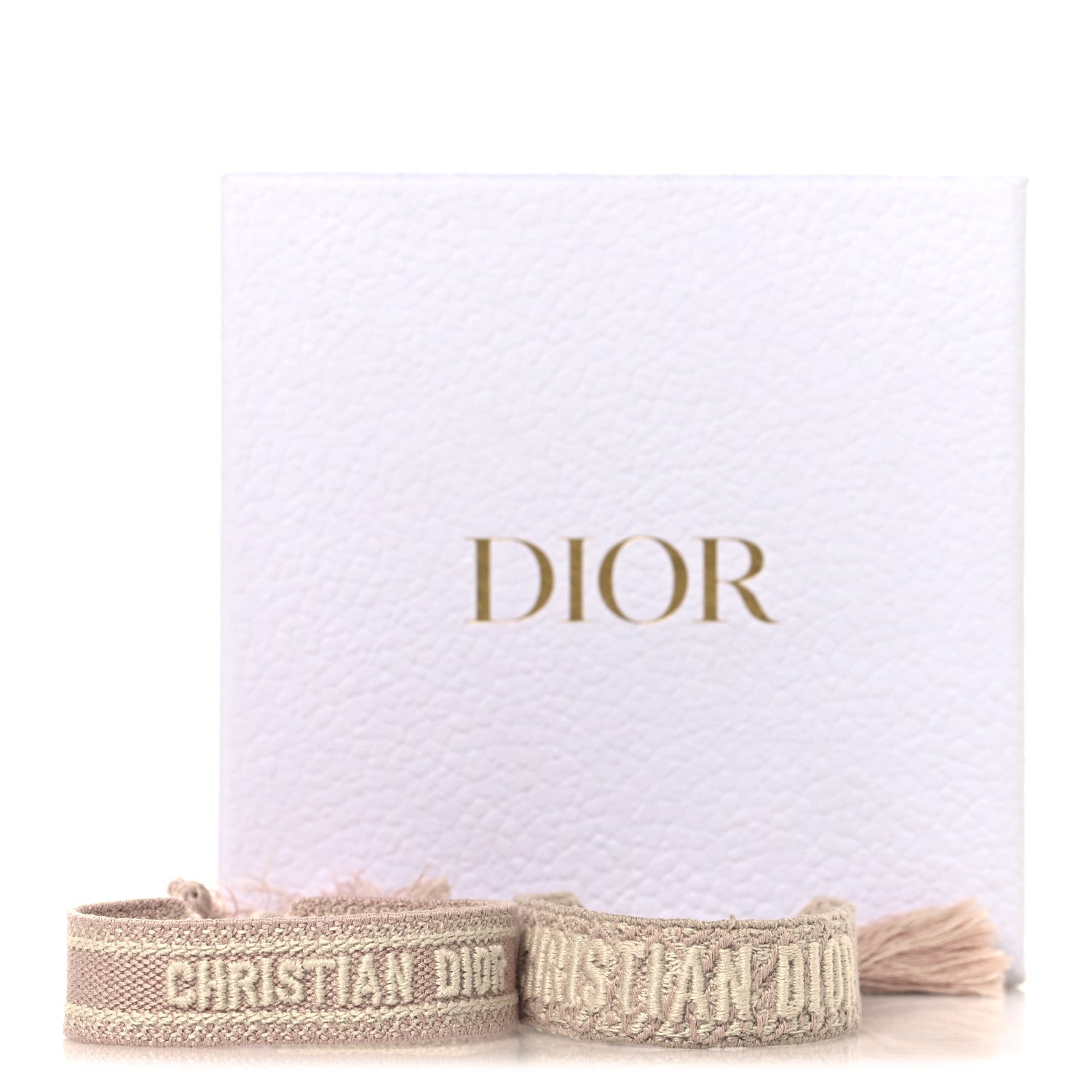 Christian Dior Woven Cotton J'Adior Friendship Bracelet Set Pink 4 of 4