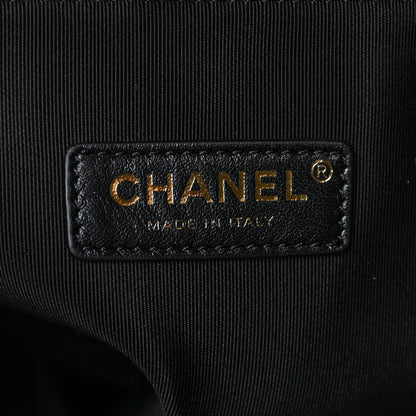 Chanel Crumpled Calfskin Quilted 31 Large Shopping Bag Black 5 of 9