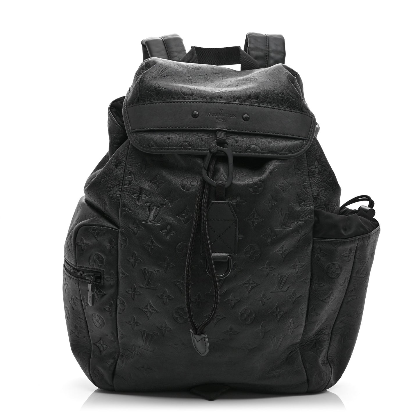Calfskin Monogram Shadow Discovery Backpack Black