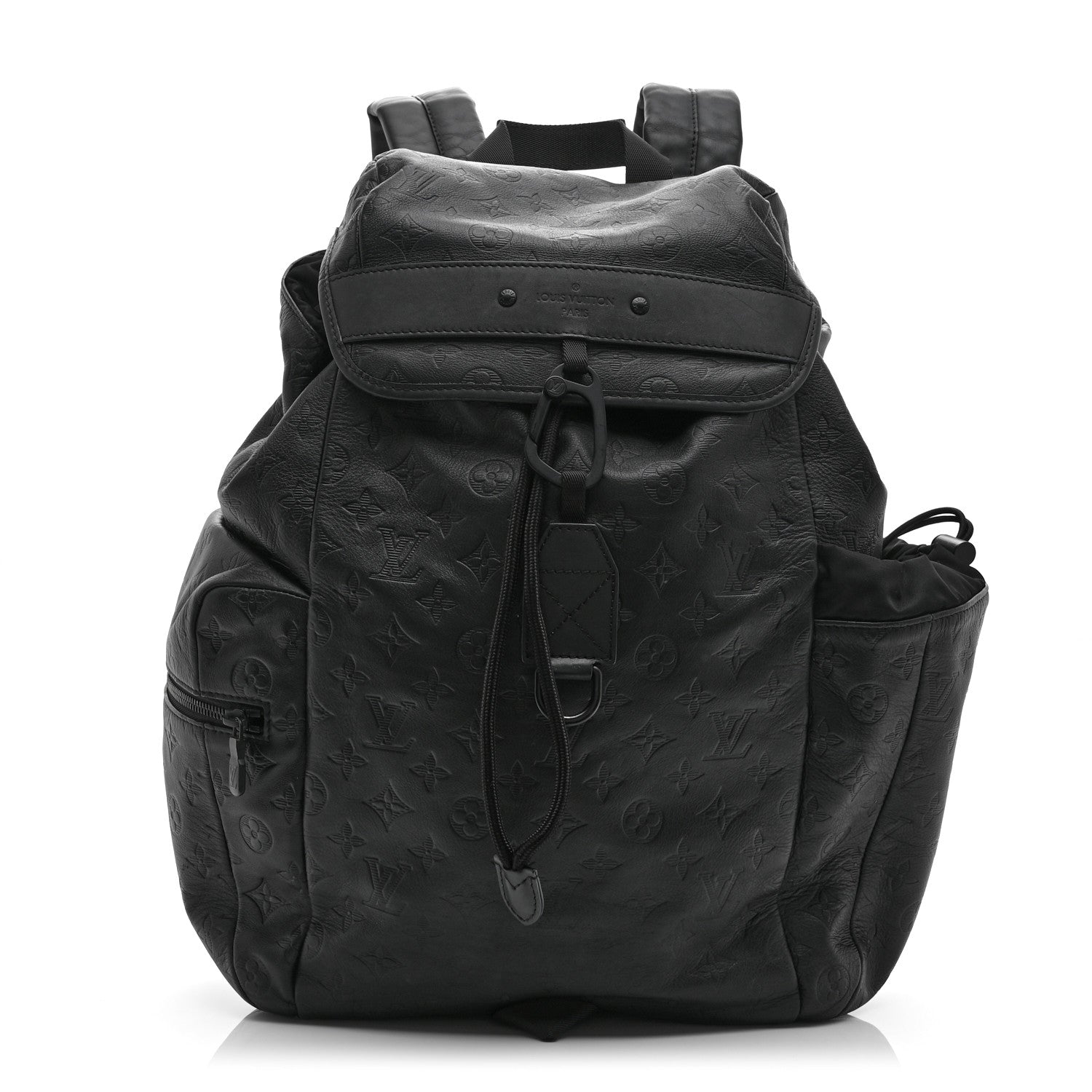 Louis Vuitton Calfskin Monogram Shadow Discovery Backpack Black 1 of 10