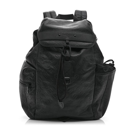 Louis Vuitton Calfskin Monogram Shadow Discovery Backpack Black 1 of 10