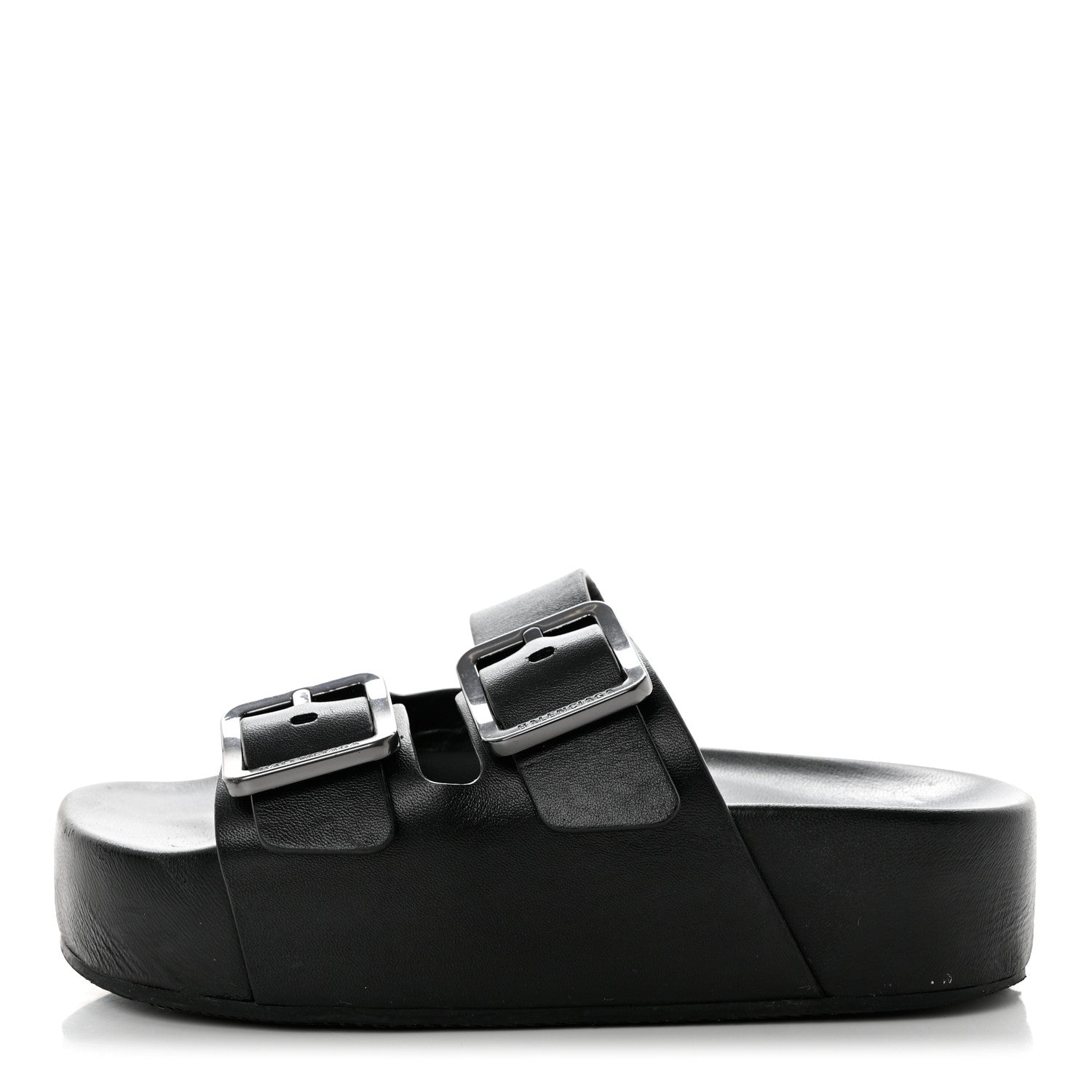 Balenciaga Smooth Nappa Mallorca Platform 50mm Slide Sandals 36 Black 1 of 9