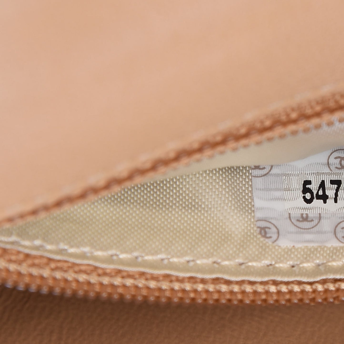 Lambskin Quilted Mini Camellia Flap Beige