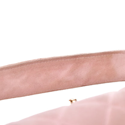 Chanel Suede Quilted Mini Flap Pink 10 of 11