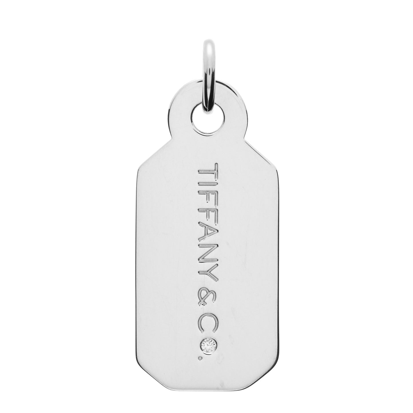 Sterling Silver Diamond Price Tag Charm