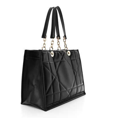 Christian Dior Calfskin Archicannage Medium Essential Tote Black 3 of 12