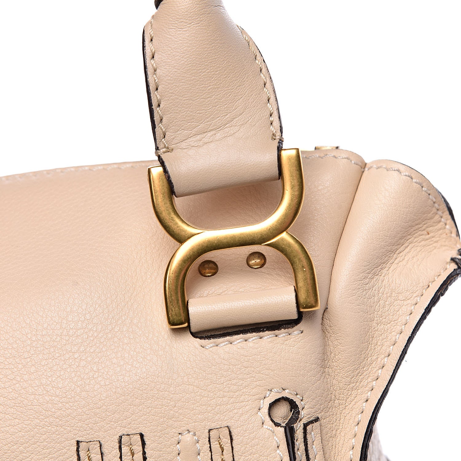 Chloe Calfskin Medium Marcie Satchel Powder Beige 10 of 14