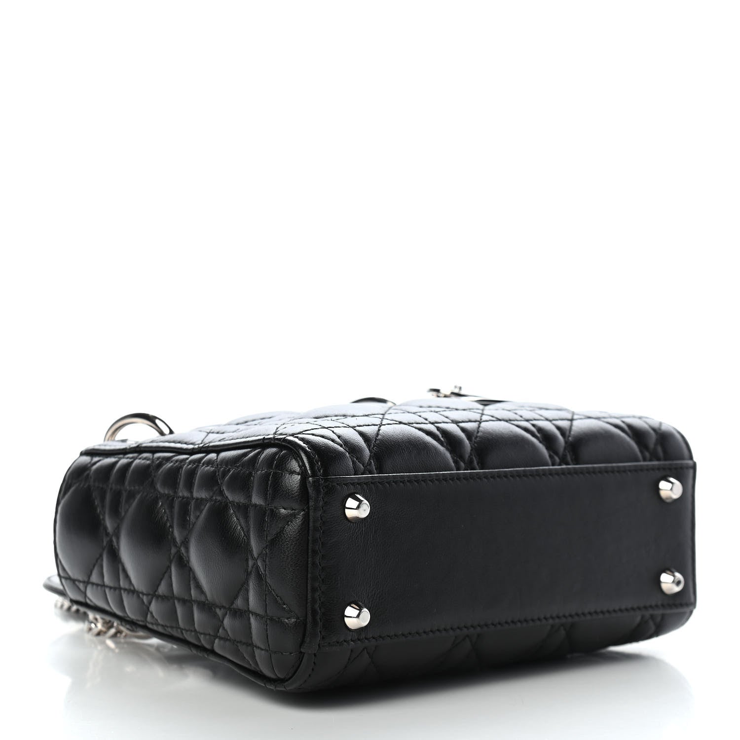 Christian Dior Lambskin Cannage Mini Lady Dior Black 4 of 8