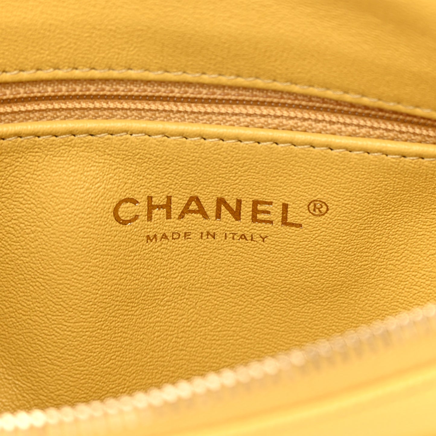 Caviar Quilted Filigree Waist Bag Yellow