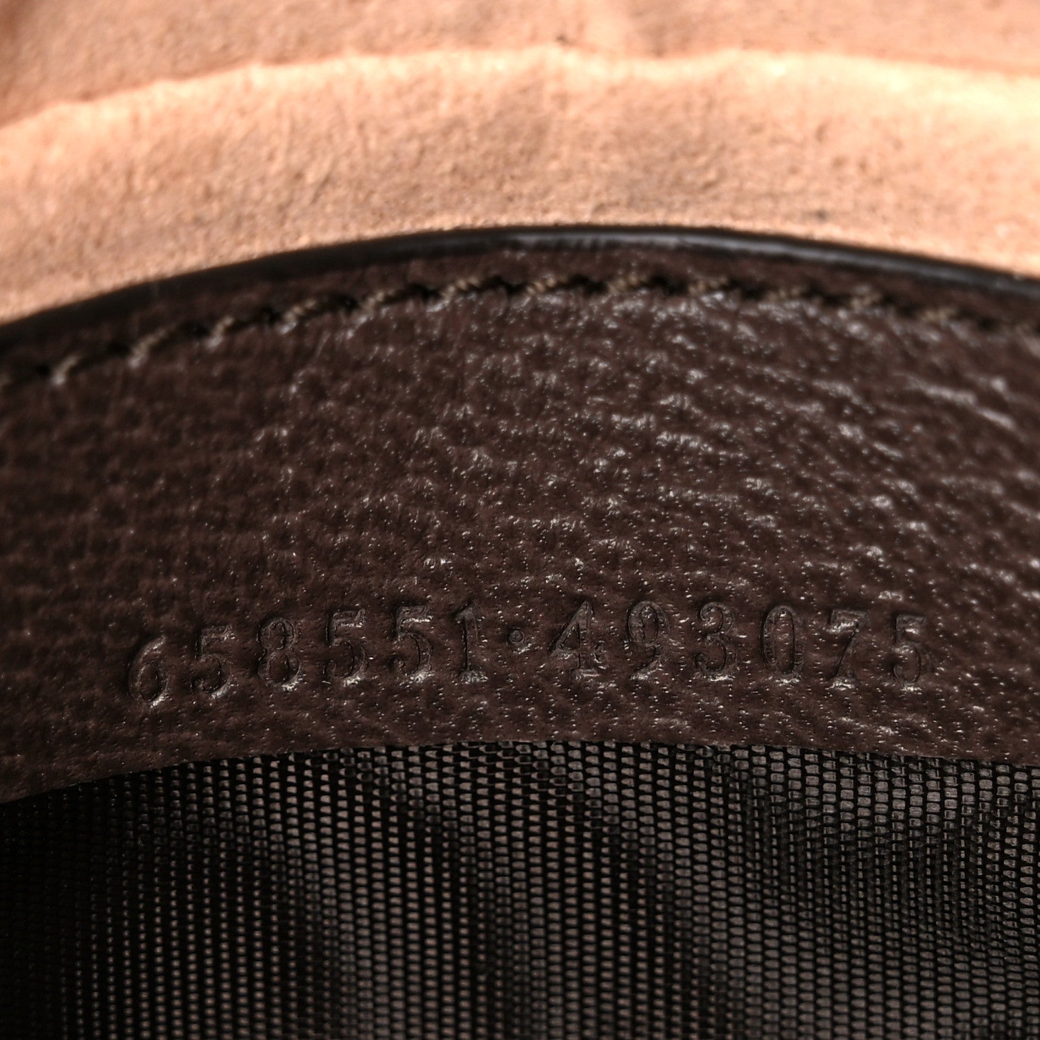 Gucci GG Supreme Monogram Textured Calfskin Web Mini Ophidia Half Moon Hobo Beige Ebony New Acero 7 of 10