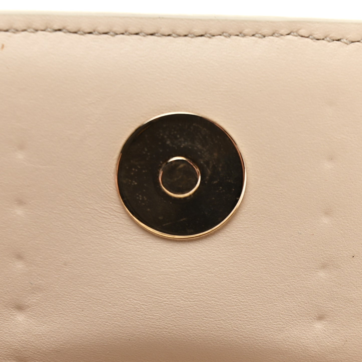 Calfskin Spikes Sweety Charity Shoulder Bag Beige