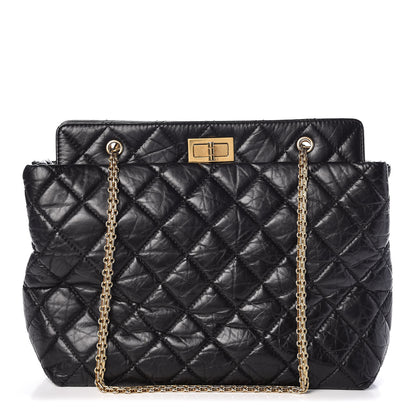 Chanel Aged Calfskin Reissue 2.55 Tote Black 1 of 9