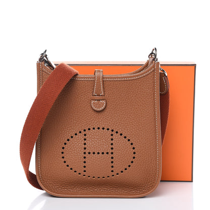 Hermes Taurillon Clemence Amazone Evelyne TPM Gold Cuivre 11 of 11