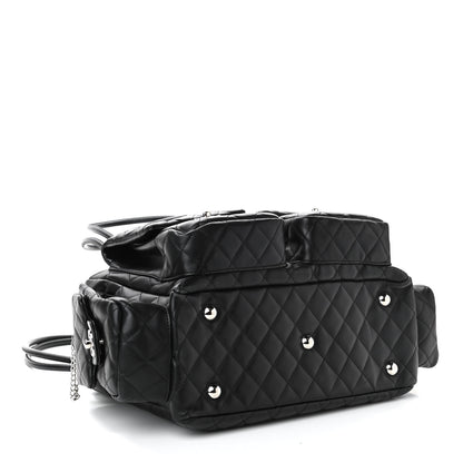 Chanel Calfskin Quilted Large Cambon Multipocket Reporter Black 4 of 11