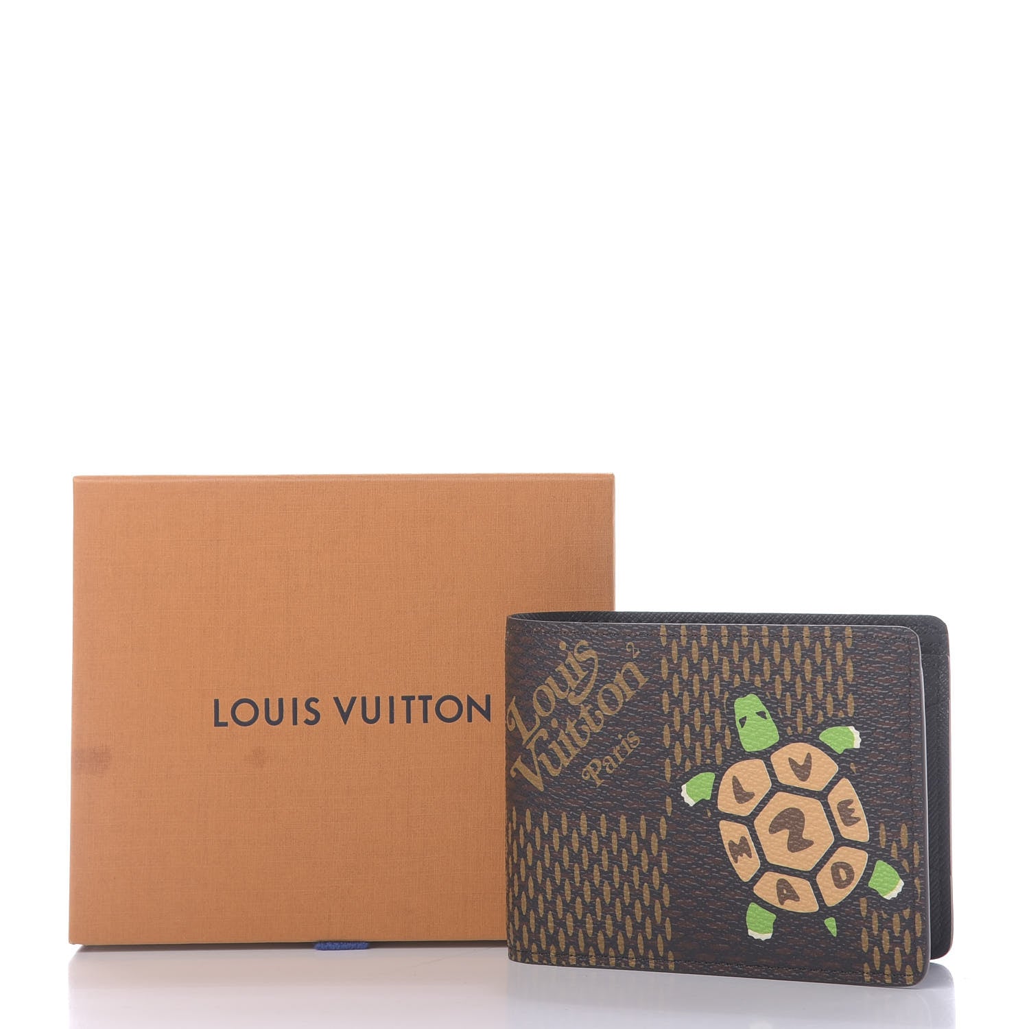Louis Vuitton X NIGO Giant Damier Ebene Tortoise Multiple Wallet 6 of 6