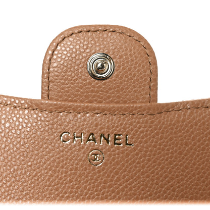 Chanel Caviar Quilted Compact Flap Wallet Brown 6 of 9