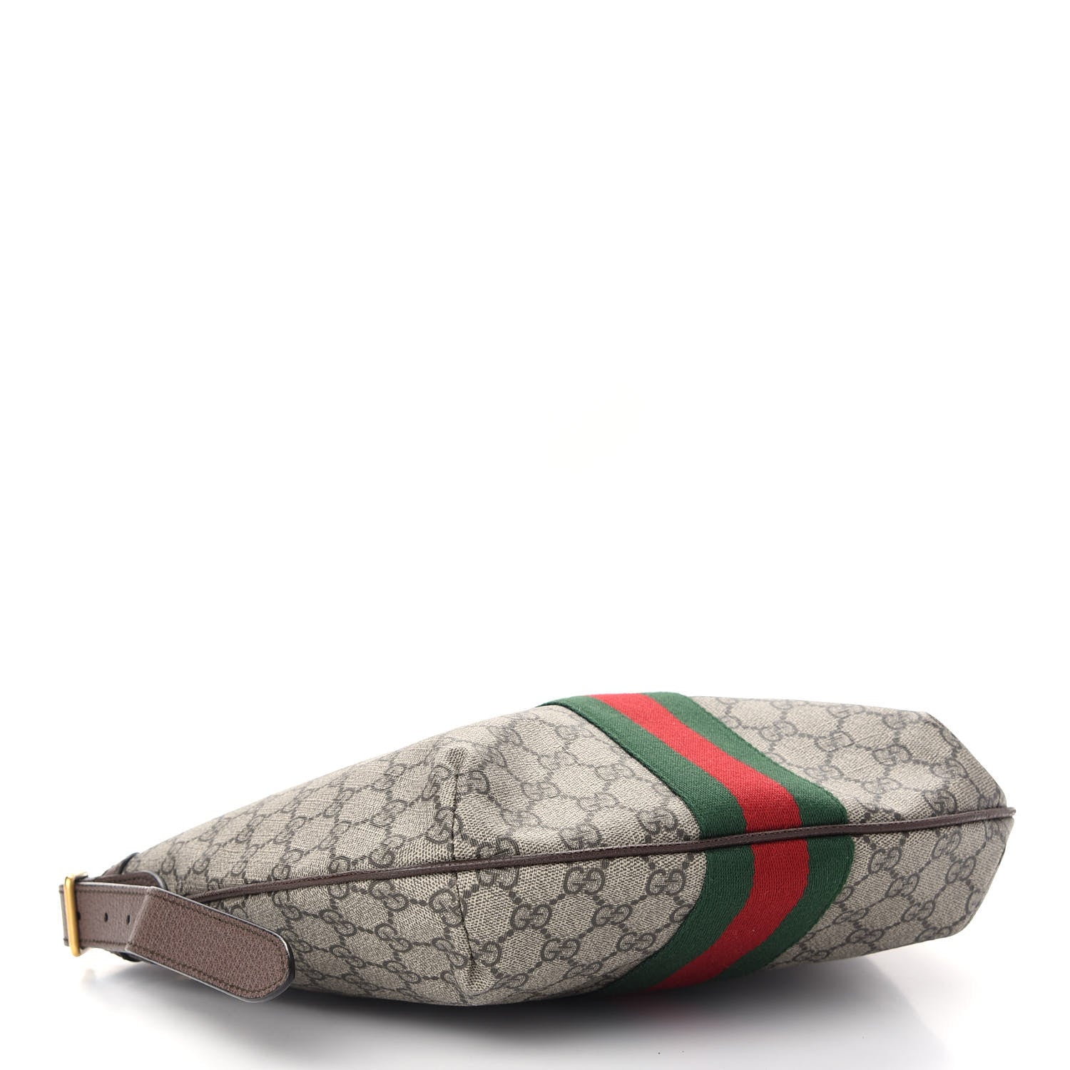 Gucci GG Supreme Monogram Web Small Ophidia Half Moon Hobo Brown 4 of 9