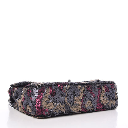 Chanel Sequin Medium Single Flap Anthracite Taupe Bordeaux 5 of 8