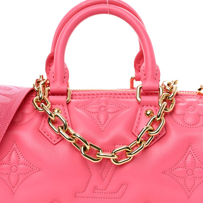 Louis Vuitton Calfskin Bubblegram Papillon BB Dragon Fruit 7 of 10