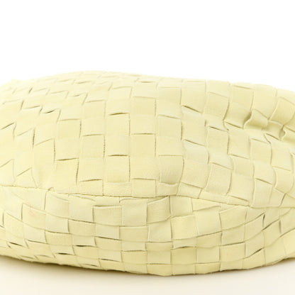 Bottega Veneta Suede Calfskin Intrecciato Teen Jodie Hobo Lemon Wash 11 of 12