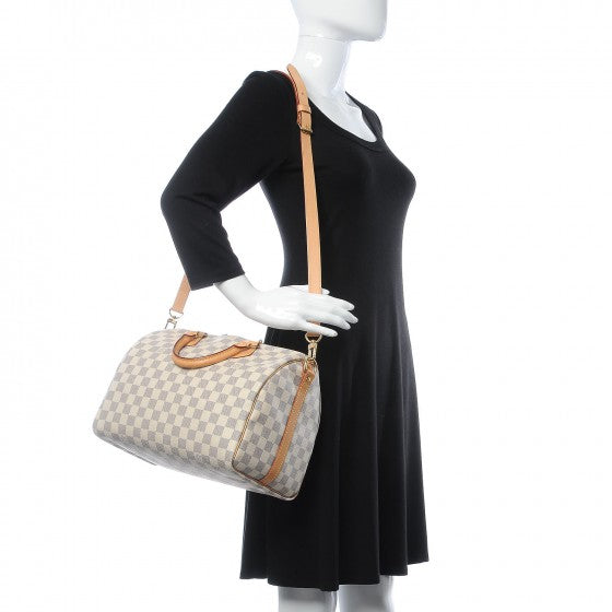 Louis Vuitton Damier Azur Speedy Bandouliere 30 2 of 8