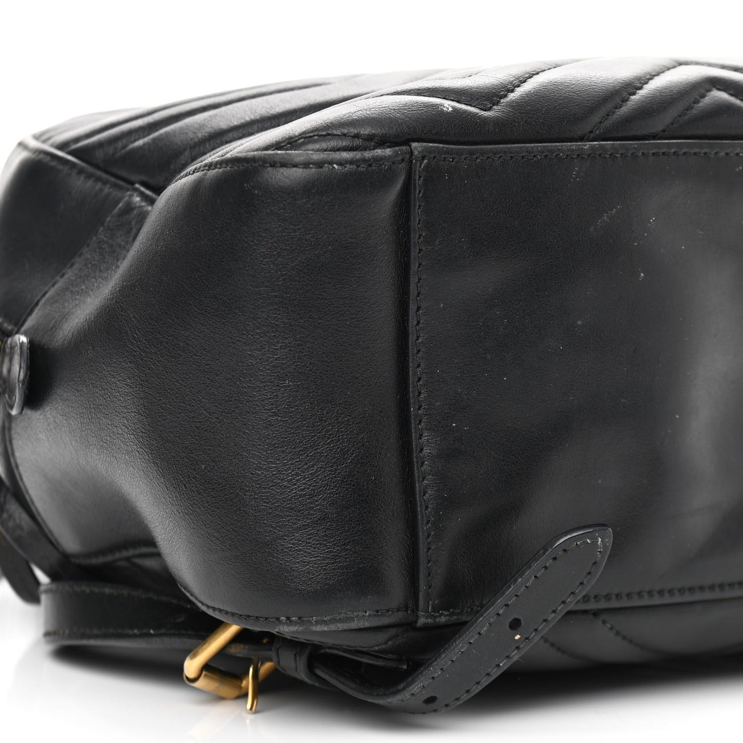 Calfskin Matelasse GG Marmont Dome Backpack Black