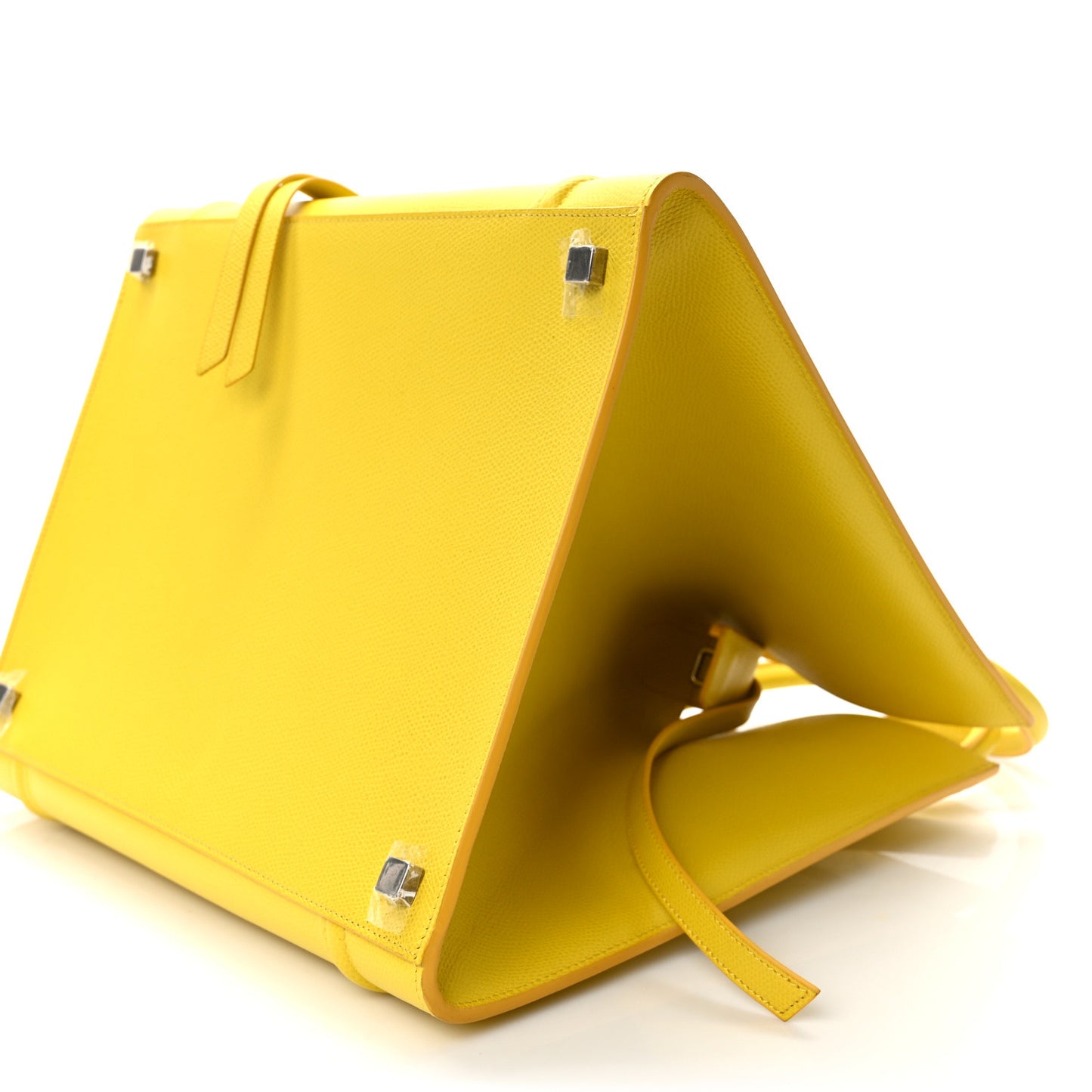 Grained Calfskin Medium Phantom Luggage Yellow