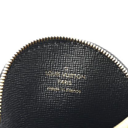 Louis Vuitton Monogram Giant Crafty Round Coin Purse Creme Rouge 6 of 7